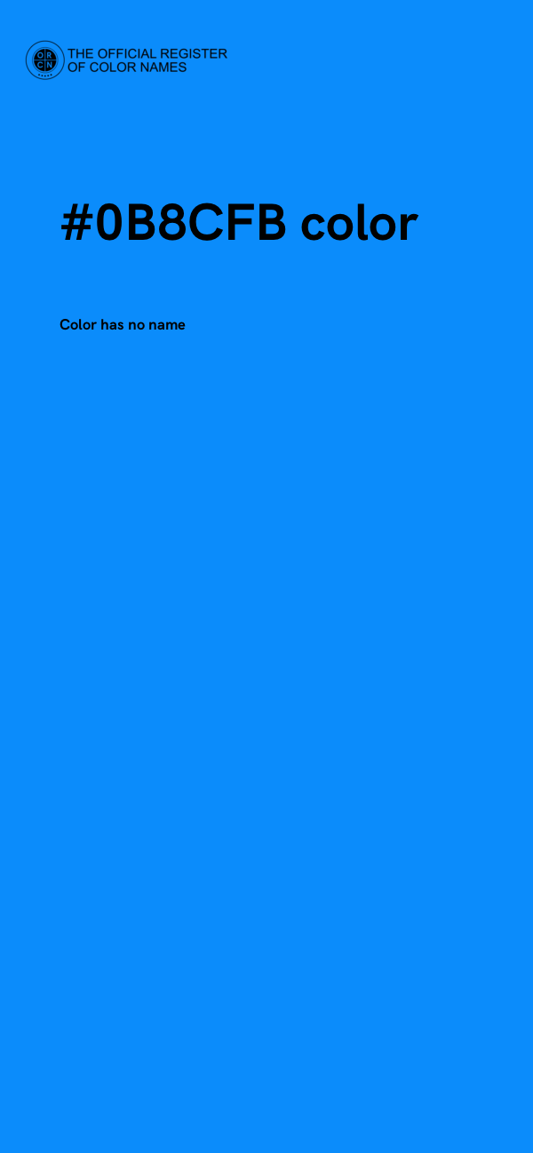#0B8CFB color image