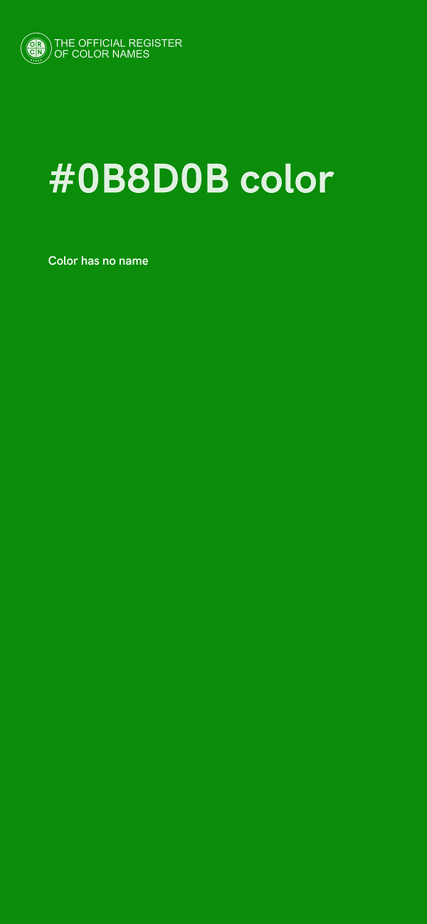 #0B8D0B color image
