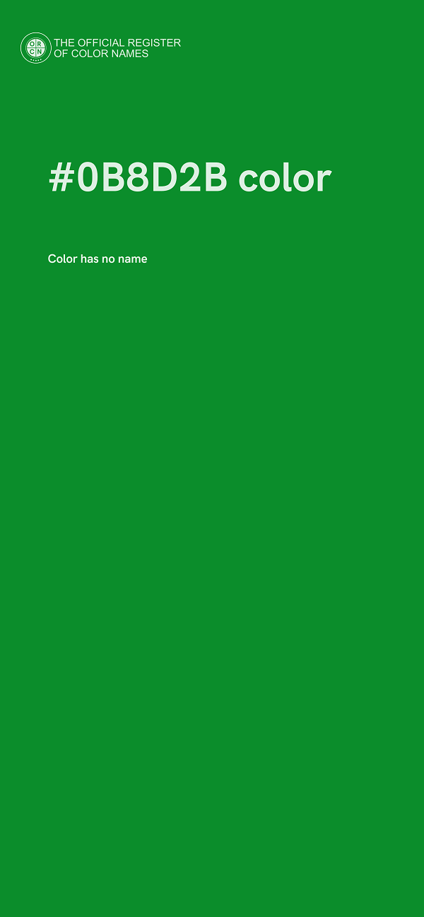#0B8D2B color image