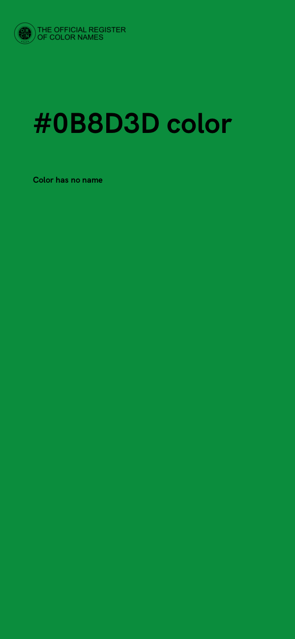 #0B8D3D color image