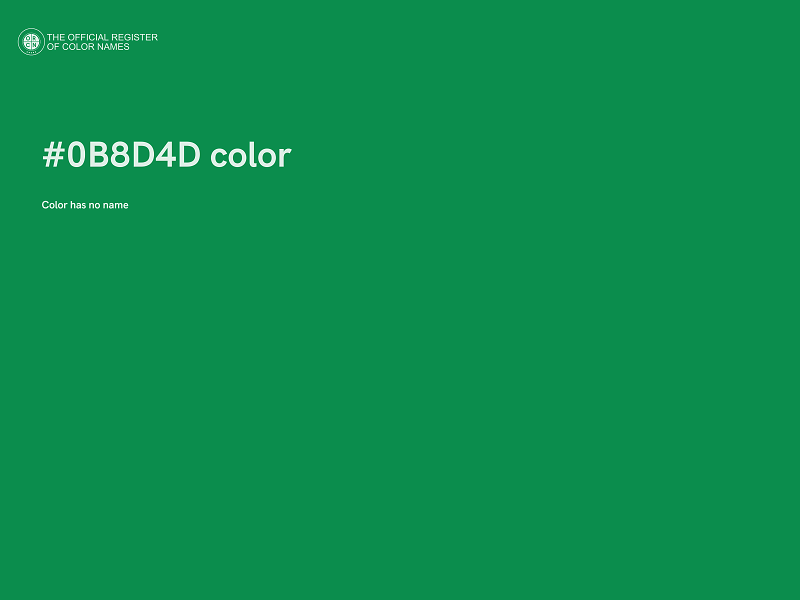 #0B8D4D color image