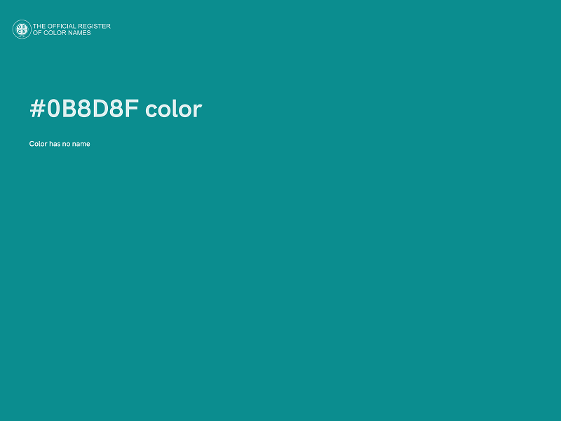 #0B8D8F color image