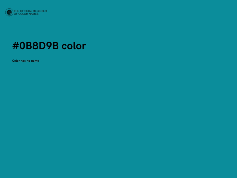 #0B8D9B color image