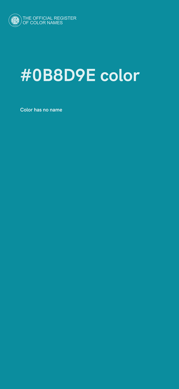 #0B8D9E color image