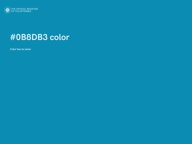 #0B8DB3 color image