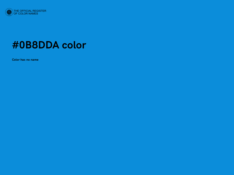 #0B8DDA color image