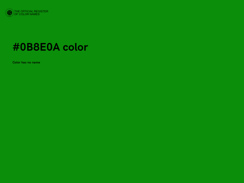 #0B8E0A color image