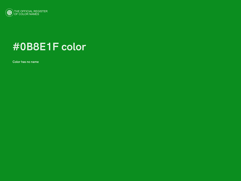 #0B8E1F color image