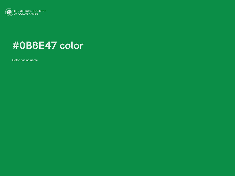 #0B8E47 color image