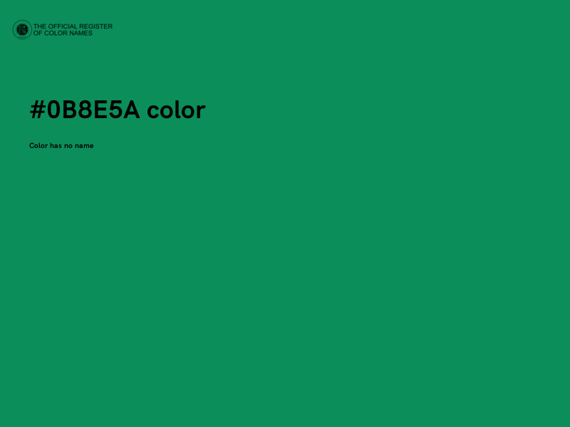 #0B8E5A color image