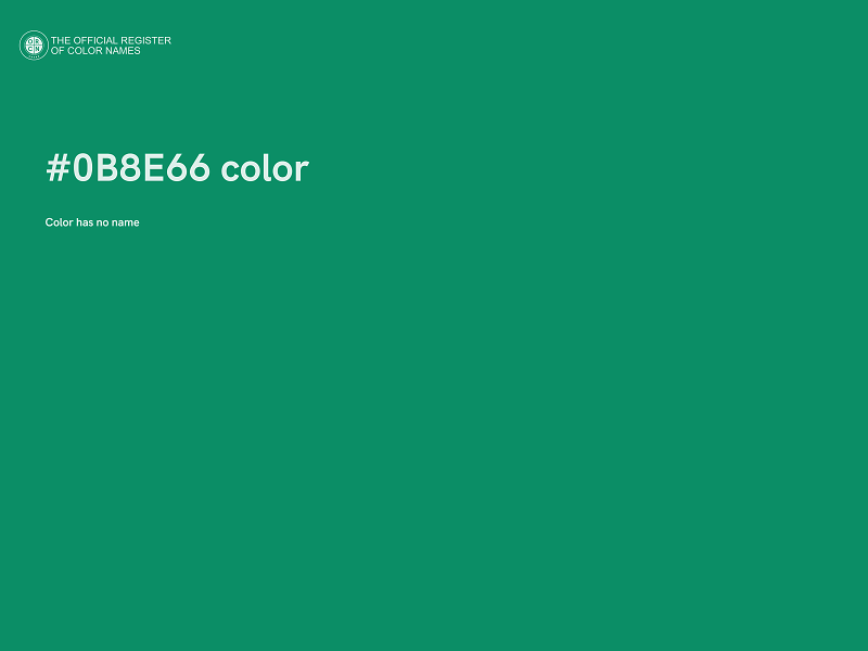 #0B8E66 color image