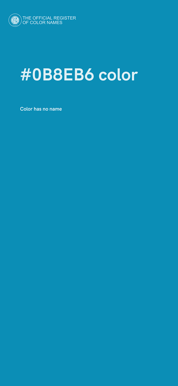 #0B8EB6 color image