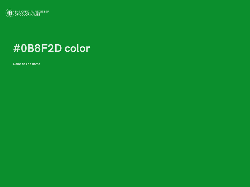 #0B8F2D color image