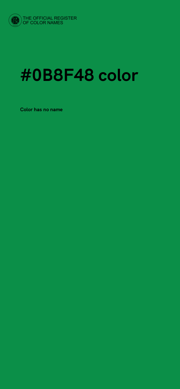 #0B8F48 color image