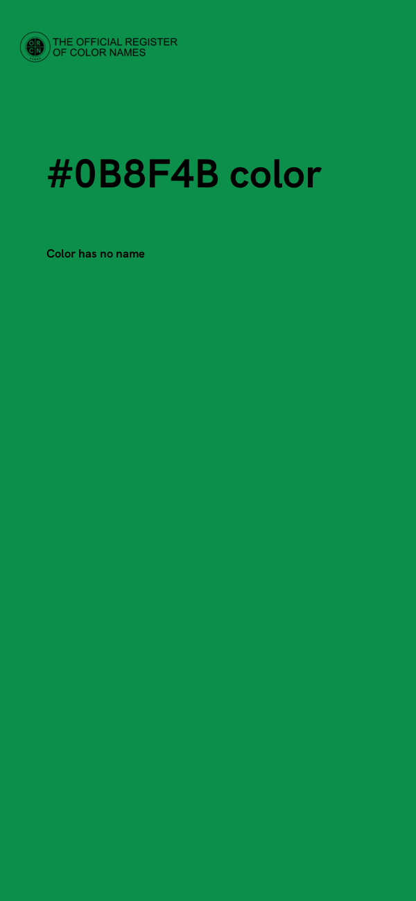 #0B8F4B color image