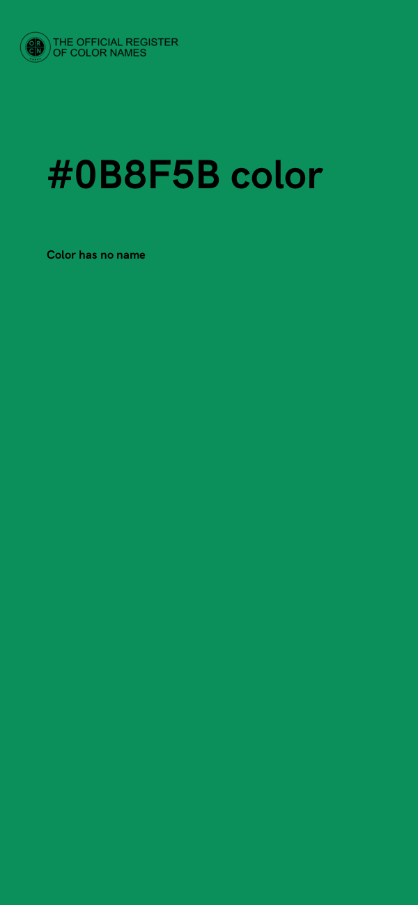 #0B8F5B color image