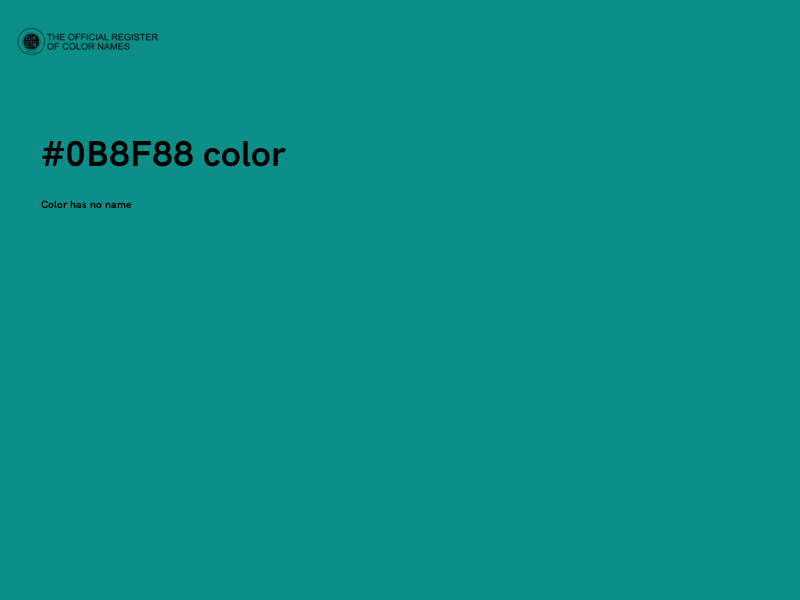 #0B8F88 color image