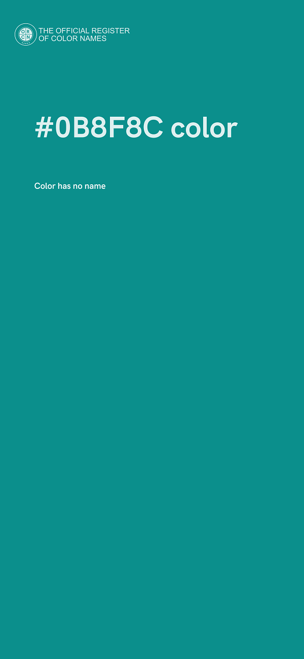 #0B8F8C color image
