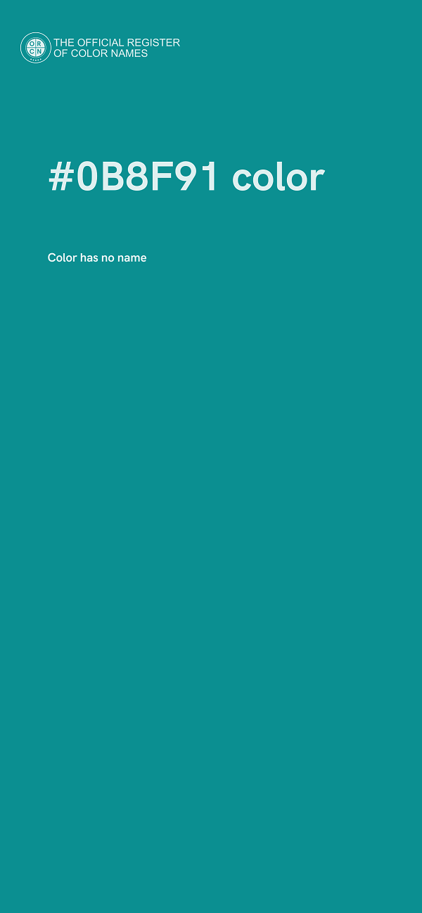 #0B8F91 color image