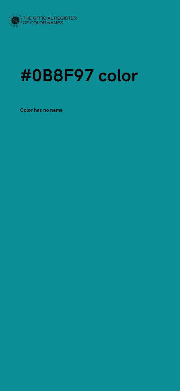 #0B8F97 color image