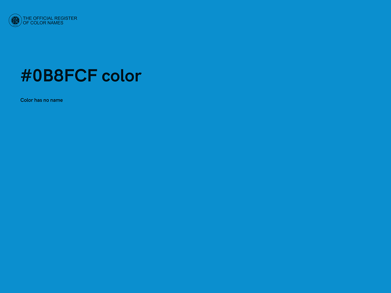 #0B8FCF color image