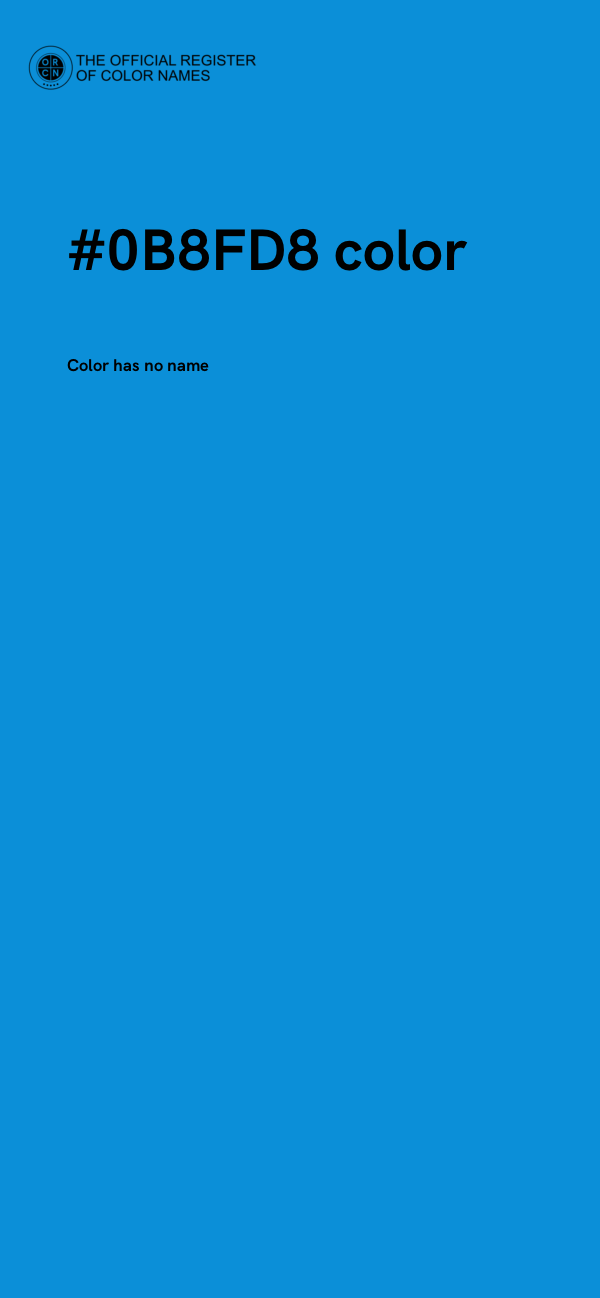 #0B8FD8 color image