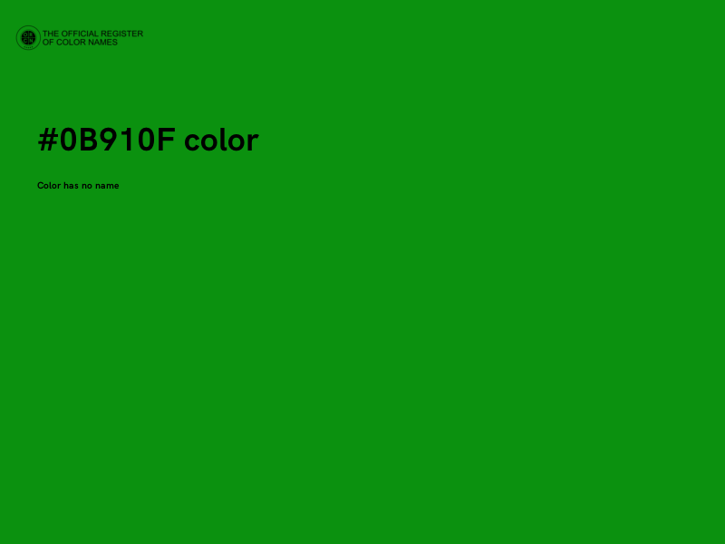 #0B910F color image
