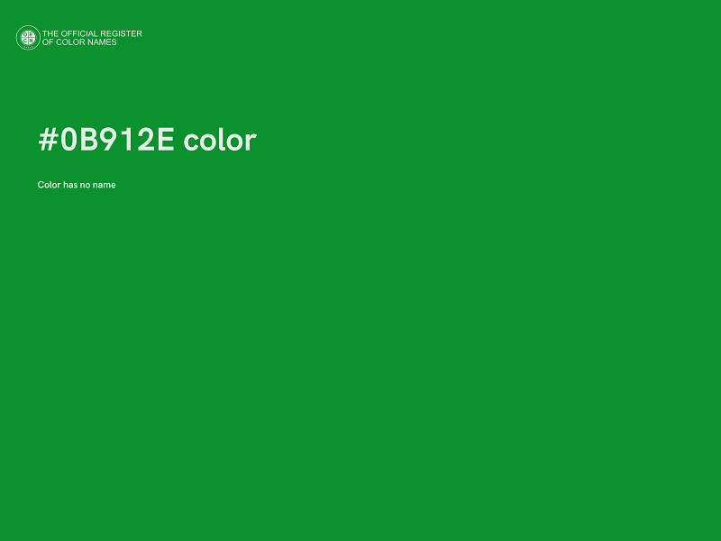 #0B912E color image