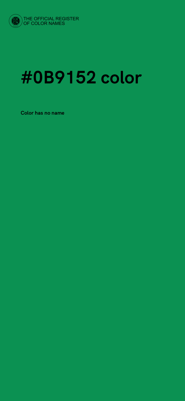 #0B9152 color image