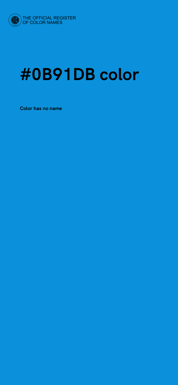 #0B91DB color image
