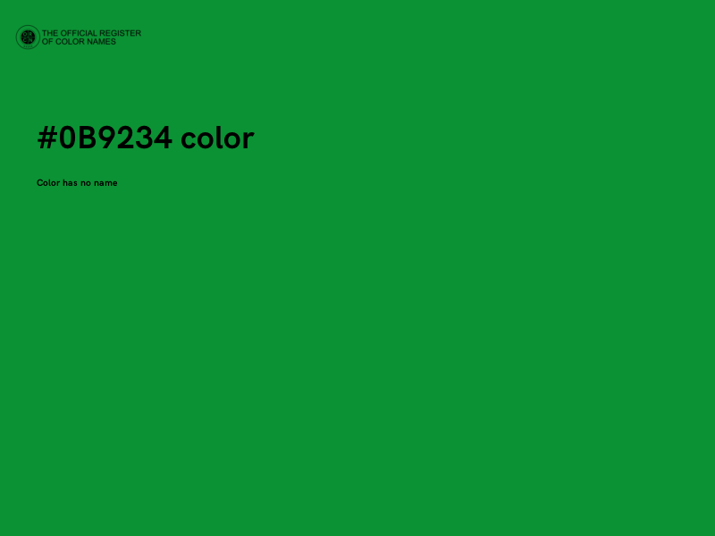 #0B9234 color image