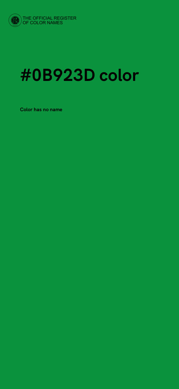 #0B923D color image
