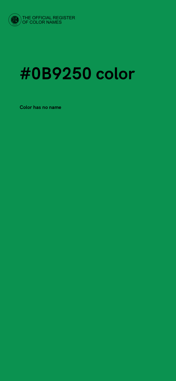 #0B9250 color image