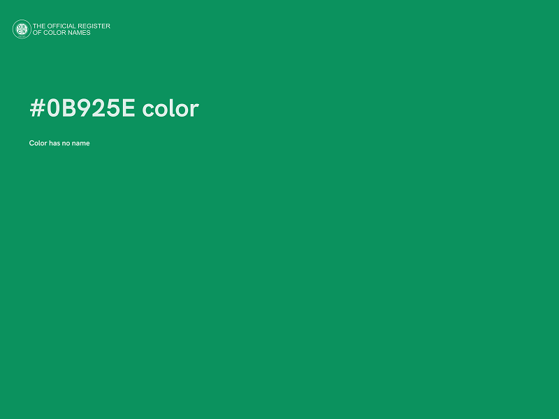 #0B925E color image