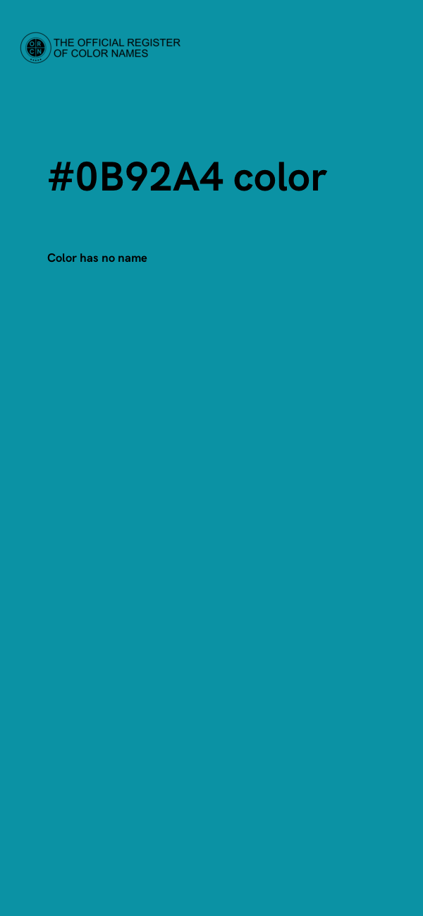 #0B92A4 color image