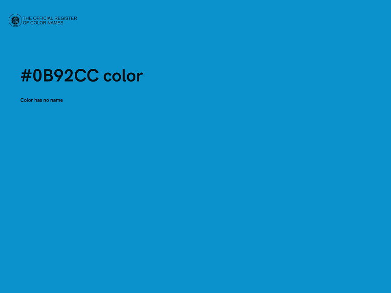 #0B92CC color image