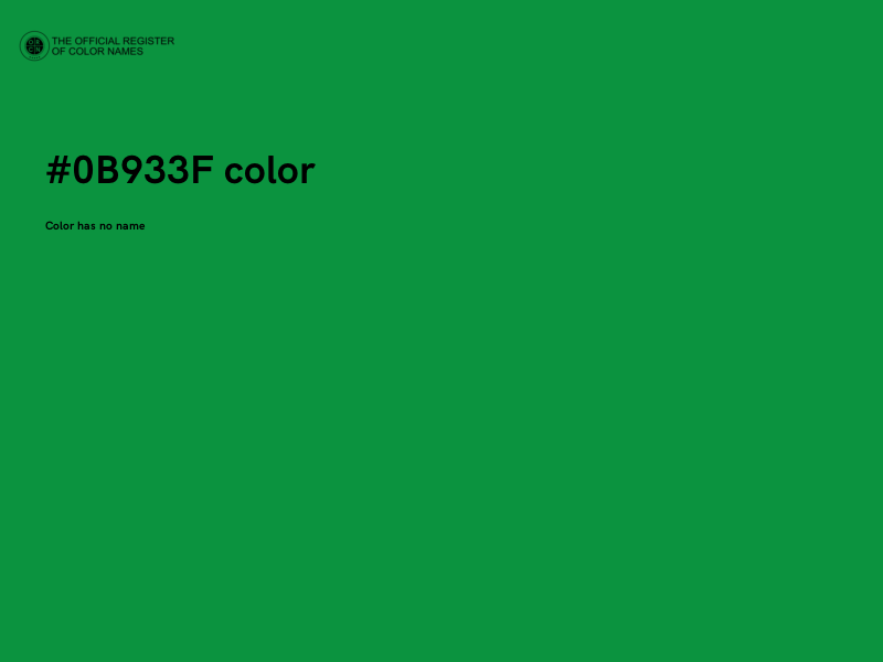 #0B933F color image