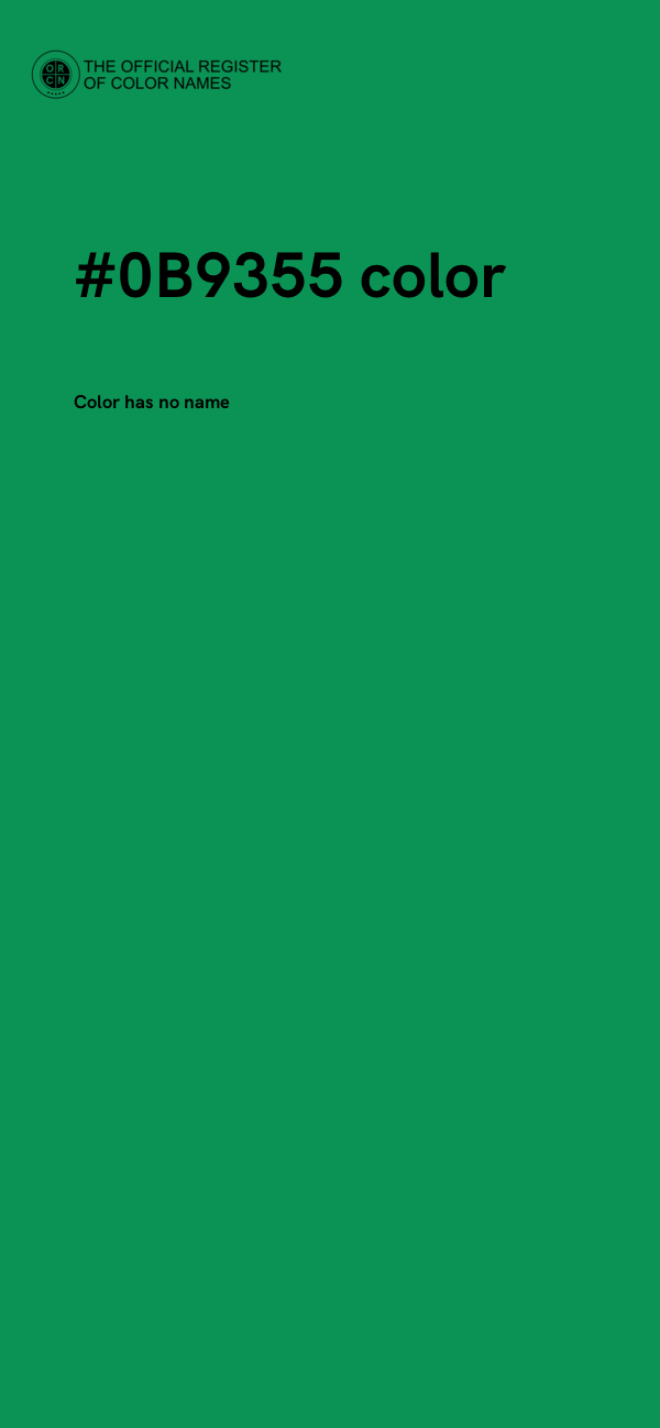 #0B9355 color image