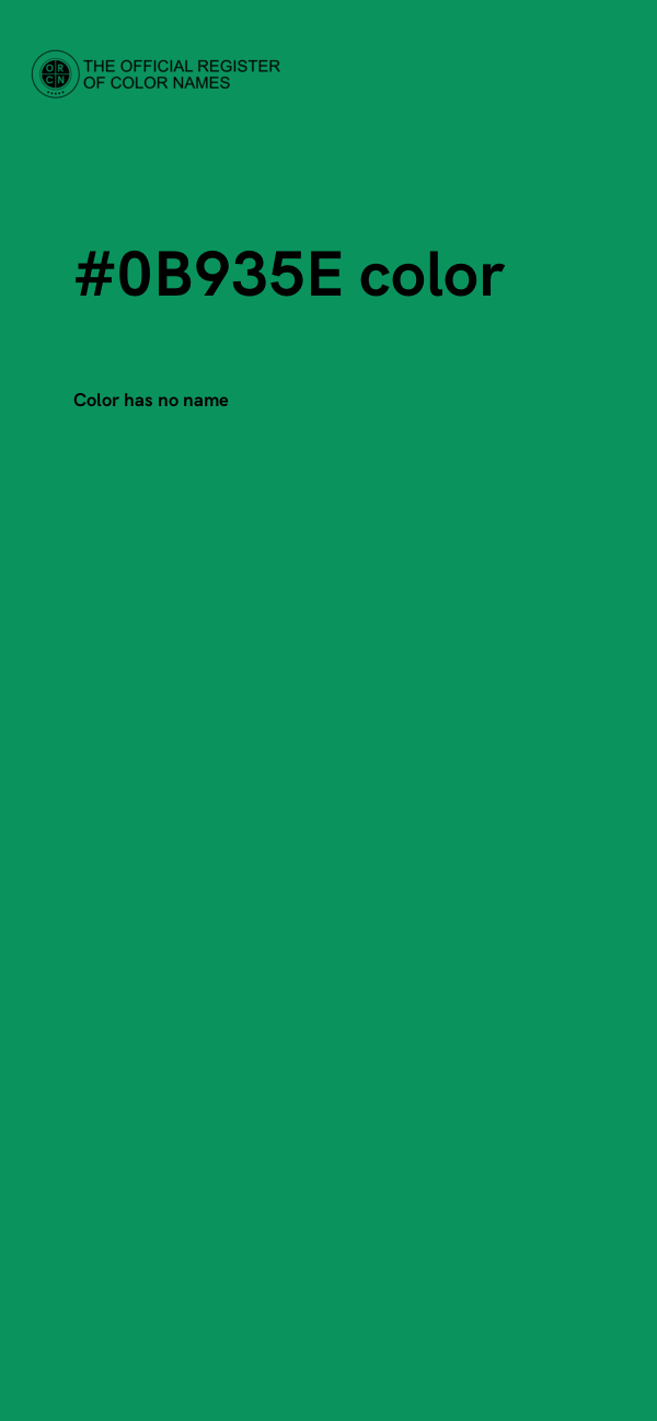 #0B935E color image