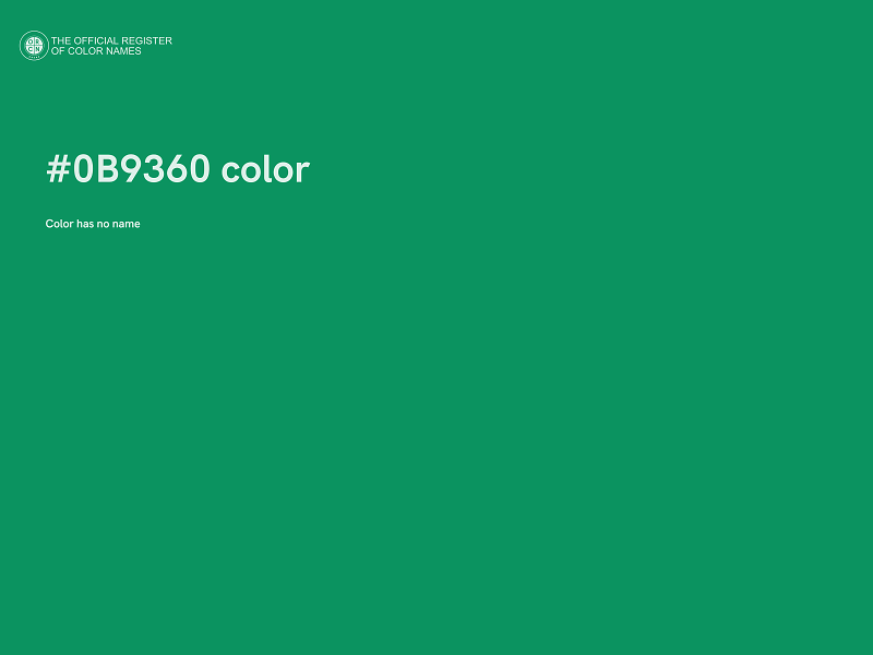#0B9360 color image