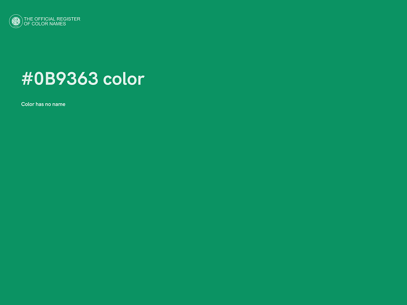 #0B9363 color image