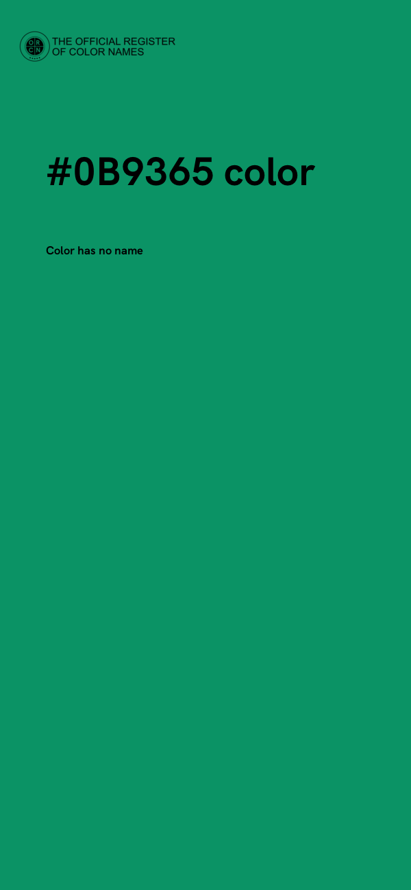 #0B9365 color image