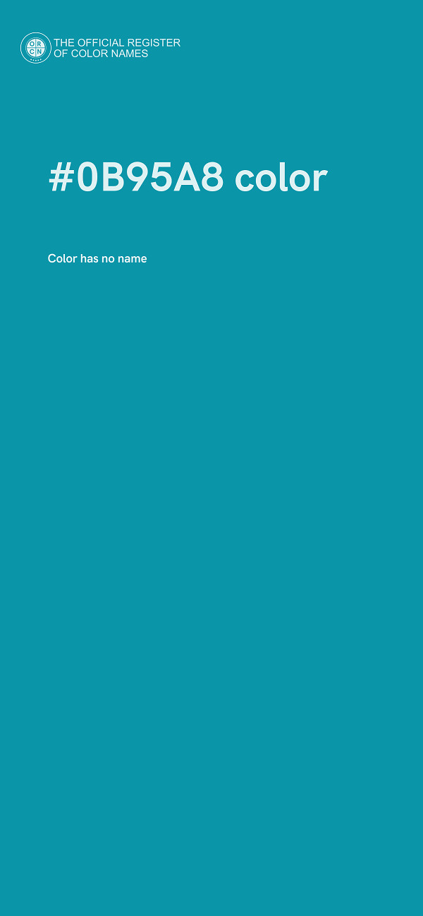 #0B95A8 color image