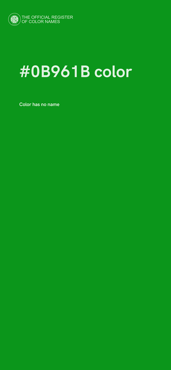 #0B961B color image
