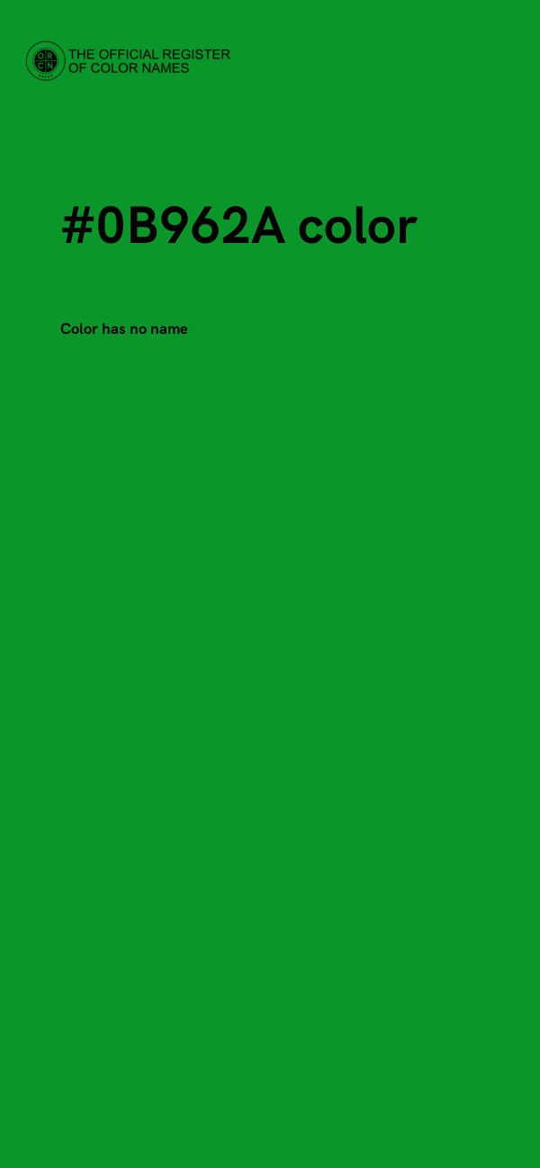 #0B962A color image