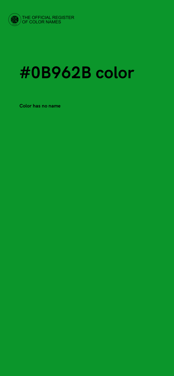 #0B962B color image