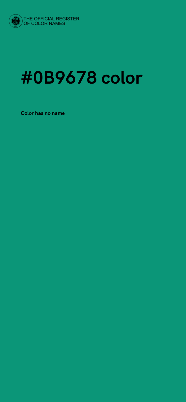 #0B9678 color image