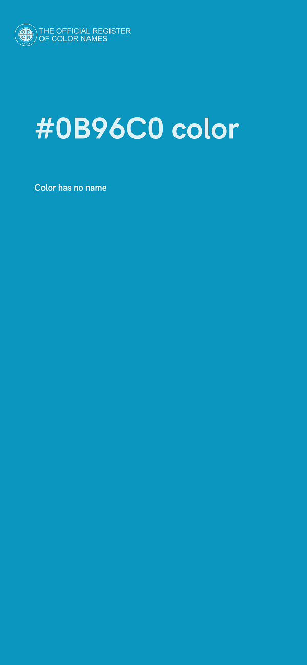 #0B96C0 color image