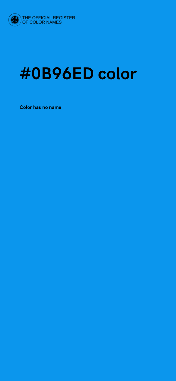 #0B96ED color image