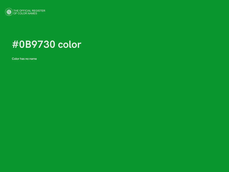 #0B9730 color image